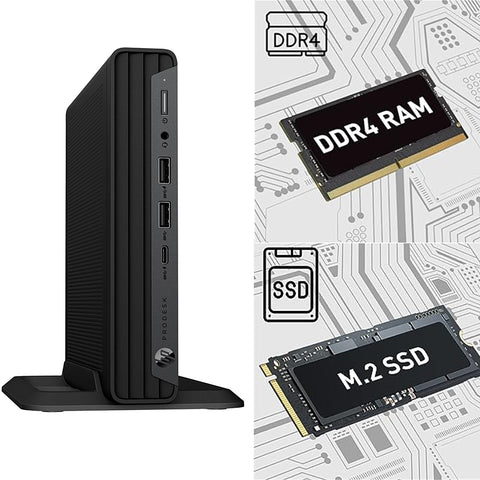 HP ProDesk 600 G6 Business MFF Desktop, Intel Core i7-10700T, Intel UHD Graphics, 16GB DDR4 RAM, 256GB PCIe M.2 SSD, Wi-Fi 6, Windows 10 Pro, Black HP ProDesk 600 G6 Business MFF Desktop, Intel Core i7-10700T, Intel UHD Graphics, 16GB DDR4 RAM, 256GB PCIe M.2 SSD, Wi-Fi 6, Windows 10 Pro, Black