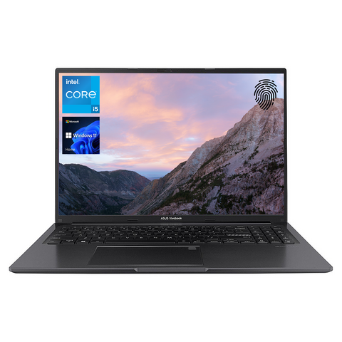 ASUS Vivobook Laptop, 16" FHD+ Non-touch 60Hz, Intel Core i5-1235U, Intel Iris Xe Graphics, 8GB DDR4 RAM, 512GB PCIe M.2 SSD, Wi-Fi 5, Windows 11 Home, Black ASUS Vivobook Laptop, 16" FHD+ Non-touch 60Hz, Intel Core i5-1235U, Intel Iris Xe Graphics, 8GB DDR4 RAM, 512GB PCIe M.2 SSD, Wi-Fi 5, Windows 11 Home, Black