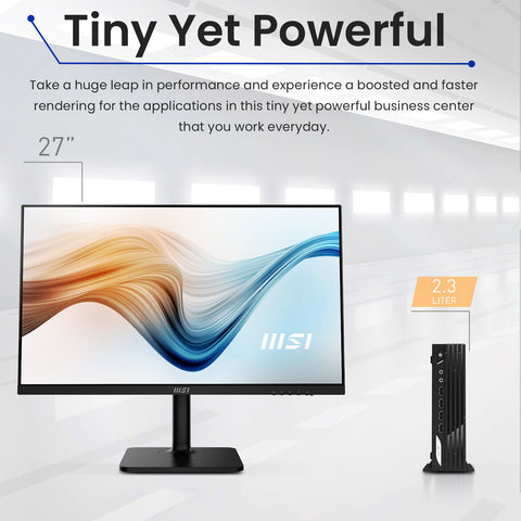 MSI PRO DP21 MFF Desktop Intel Core i5 8GB RAM Intel UHD Graphics 512GB SSD Storage Windows 11 Home - Black MSI PRO DP21 MFF Desktop Intel Core i5 8GB RAM Intel UHD Graphics 512GB SSD Storage Windows 11 Home - Black