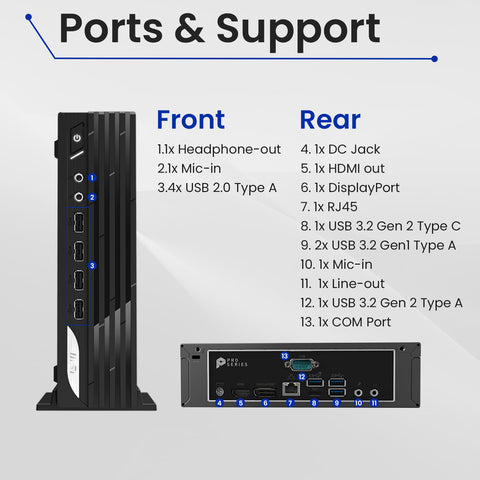 MSI PRO DP21 MFF Desktop Intel Core i5 8GB RAM Intel UHD Graphics 512GB SSD Storage Windows 11 Home - Black MSI PRO DP21 MFF Desktop Intel Core i5 8GB RAM Intel UHD Graphics 512GB SSD Storage Windows 11 Home - Black
