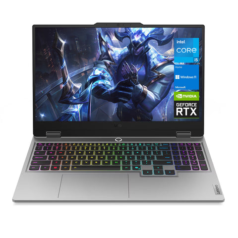 LENOVO LOQ 15.6" Traditional Laptop Intel Core i5 12GB RAM NVIDIA GeForce RTX 5050 512GB SSD Storage Windows 11 Home 144Hz - Grey LENOVO LOQ 15.6" Traditional Laptop Intel Core i5 12GB RAM NVIDIA GeForce RTX 5050 512GB SSD Storage Windows 11 Home 144Hz - Grey