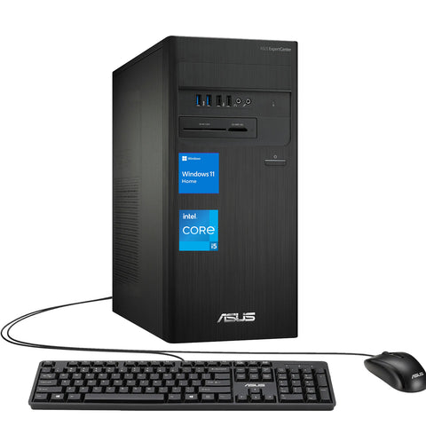 ASUS ExpertCenter D5 Tower Desktop Intel Core i5 8GB RAM Intel UHD Graphics 512GB SSD Storage Windows 11 Home - Black ASUS ExpertCenter D5 Tower Desktop Intel Core i5 8GB RAM Intel UHD Graphics 512GB SSD Storage Windows 11 Home - Black