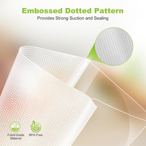 Bonsenkitchen 8” x 150’ Food Vacuum Seal Roll Keeper with Cutter, Vacuum Sealer Bags Rolls for Food Storage, Commercial Grade, BPA Free, Great for Meal Prep and Sous Vide Cooking VB3401 Bonsenkitchen 8” x 150’ Food Vacuum Seal Roll Keeper with Cutter, Vacuum Sealer Bags Rolls for Food Storage, Commercial Grade, BPA Free, Great for Meal Prep and Sous Vide Cooking VB3401