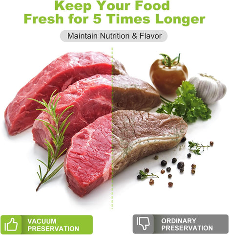 Bonsenkitchen 8” x 150’ Food Vacuum Seal Roll Keeper with Cutter, Vacuum Sealer Bags Rolls for Food Storage, Commercial Grade, BPA Free, Great for Meal Prep and Sous Vide Cooking VB3401 Bonsenkitchen 8” x 150’ Food Vacuum Seal Roll Keeper with Cutter, Vacuum Sealer Bags Rolls for Food Storage, Commercial Grade, BPA Free, Great for Meal Prep and Sous Vide Cooking VB3401