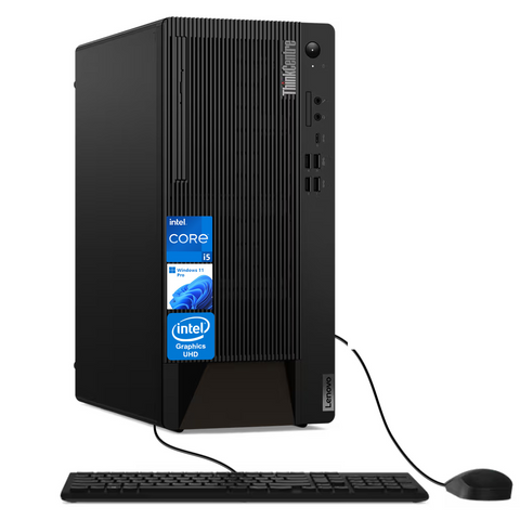 LENOVO ThinkCentre M90t Tower Desktop Intel Core i5 16GB RAM Intel UHD Graphics 512GB SSD Storage Windows 11 Pro - Black LENOVO ThinkCentre M90t Tower Desktop Intel Core i5 16GB RAM Intel UHD Graphics 512GB SSD Storage Windows 11 Pro - Black