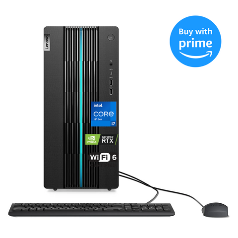 Lenovo IdeaCentre 5 Gaming Desktop, 12th Gen Intel Core i7-12700 Processor, GeForce RTX 3060, RJ45, DP, HDMI, Wired KB & Mouse, Wi-Fi 6, Windows 11 Home, Black Lenovo IdeaCentre 5 Gaming Desktop, 12th Gen Intel Core i7-12700 Processor, GeForce RTX 3060, RJ45, DP, HDMI, Wired KB & Mouse, Wi-Fi 6, Windows 11 Home, Black