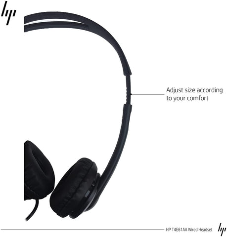 HP 3.5mm Stereo Wired Business Headset, Customer Service Headset with Microphone for PC/MAC HP 3.5mm Stereo Wired Business Headset, Customer Service Headset with Microphone for PC/MAC