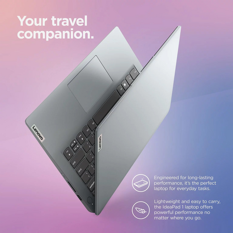 Lenovo Ideapad 1i 14 Laptop, 14" HD Screen, Intel Pentium Silver N5030, 4GB RAM, 128GB eMMC + 128GB PCIe SSD, Webcam, HDMI, SD Card Reader, Wi-Fi 6, Windows 11 Home, One Year of Microsoft Office 365 Lenovo Ideapad 1i 14 Laptop, 14" HD Screen, Intel Pentium Silver N5030, 4GB RAM, 128GB eMMC + 128GB PCIe SSD, Webcam, HDMI, SD Card Reader, Wi-Fi 6, Windows 11 Home, One Year of Microsoft Office 365