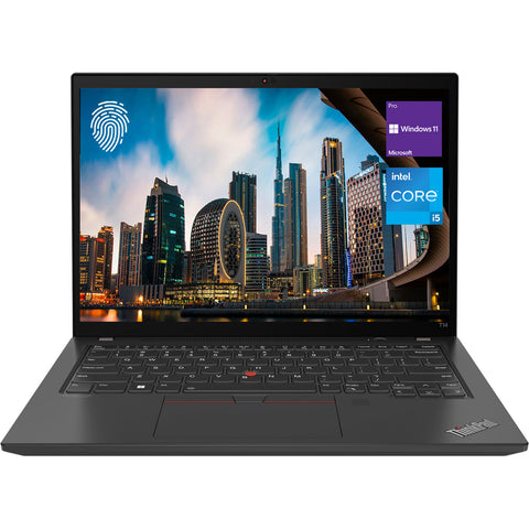 Lenovo ThinkPad T14 Gen 2 Business Laptop, 14" FHD Display, Intel Core i5-1135G7, HDMI, Webcam, Fingerprint Reader, Backlit Keyboard, Wi-Fi 6, Windows 11 Pro, Black Lenovo ThinkPad T14 Gen 2 Business Laptop, 14" FHD Display, Intel Core i5-1135G7, HDMI, Webcam, Fingerprint Reader, Backlit Keyboard, Wi-Fi 6, Windows 11 Pro, Black