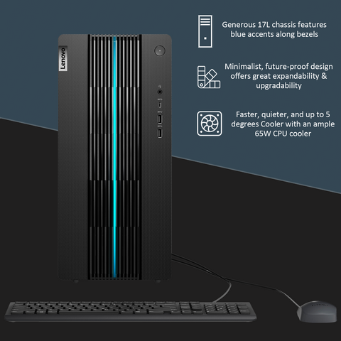 Lenovo IdeaCentre 5 Gaming Desktop, 12th Gen Intel Core i7-12700 Processor, GeForce RTX 3060, RJ45, DP, HDMI, Wired KB & Mouse, Wi-Fi 6, Windows 11 Home, Black Lenovo IdeaCentre 5 Gaming Desktop, 12th Gen Intel Core i7-12700 Processor, GeForce RTX 3060, RJ45, DP, HDMI, Wired KB & Mouse, Wi-Fi 6, Windows 11 Home, Black