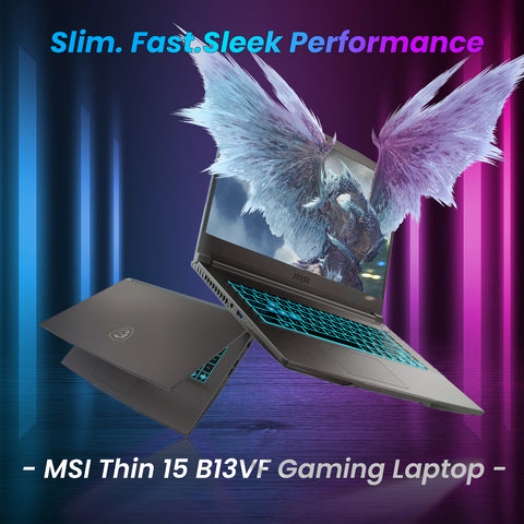 MSI Thin 15 15.6" Traditional Laptop Intel Core i5 16GB RAM NVIDIA GeForce RTX 4060 512GB SSD Storage Windows 11 Home 144Hz - Grey
