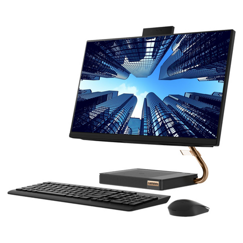Lenovo IdeaCentre 5 All-in-One Business Desktop, 23.8" FHD IPS Screen, Intel Core i5-10400T, Webcam, HDMI, Wireless Keyboard&Mouse, Wi-Fi 6, Windows 11 Pro
