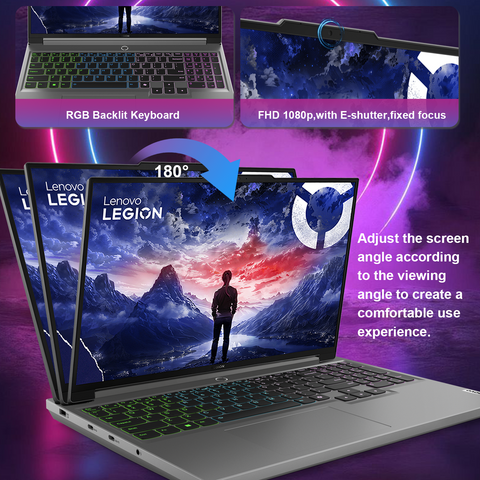 LENOVO Legion 5 16" Traditional Laptop Intel Core i7 16GB RAM NVIDIA GeForce RTX 4060 512GB SSD Storage Windows 11 Home 165Hz - Grey