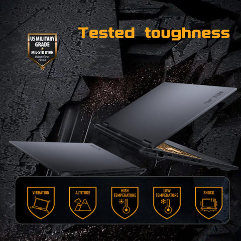 ASUS TUF F16 16 inches Traditional Laptop Intel Core i7 64GB RAM NVIDIA GeForce RTX 5050 2TB SSD Storage Windows 11 Pro 165Hz - Grey