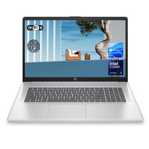 HP Essential 17.3 inches HD Traditional Laptop Intel Core Ultra 5 225U 16GB RAM Intel Graphics 2TB SSD Storage Windows 11 Home 60Hz - Silver