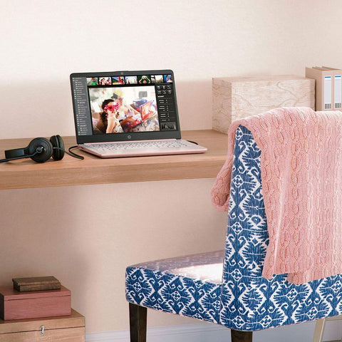 HP Essential 14" Traditional Laptop Intel Celeron 4GB RAM Intel UHD Graphics 64GB eMMC Storage Windows 11 Home 60Hz - Pink