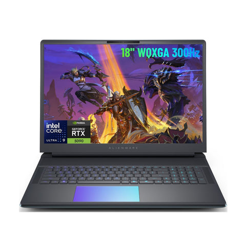 DELL Alienware Area-51 18 inches Traditional Laptop Intel Core Ultra 9 32GB RAM NVIDIA GeForce RTX 5090 2TB SSD Storage Windows 11 Home 300Hz - Blue
