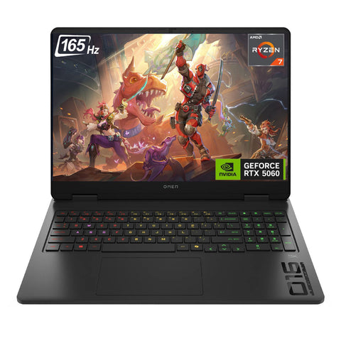 HP Omen 16 inches Traditional Laptop AMD Ryzen AI 7 16GB RAM NVIDIA GeForce RTX 5060 1TB SSD Storage Windows 11 Home 165Hz - Black