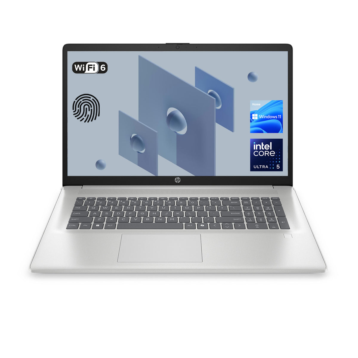 HP Essential 17.3" Traditional Laptop Intel Core Ultra 5 16GB RAM Intel Graphics 1TB SSD Storage Windows 11 Home 60Hz - Silver