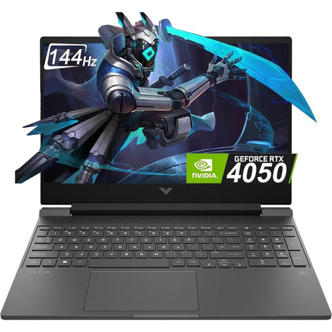 HP Victus 15.6" Traditional Laptop Intel Core i5 16GB RAM NVIDIA GeForce RTX 4050 512GB SSD Storage Windows 11 Home 144Hz - Black