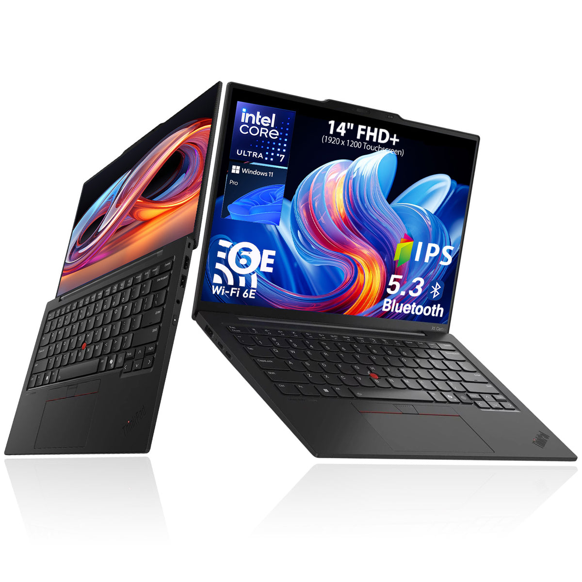 Lenovo ThinkPad X1 Carbon AI 14 in WUXGA Touch Business Laptop, Core Ultra 7 255U, 32GB RAM, 2TB SSD, Wi-Fi 6, Win11 Pro, Black