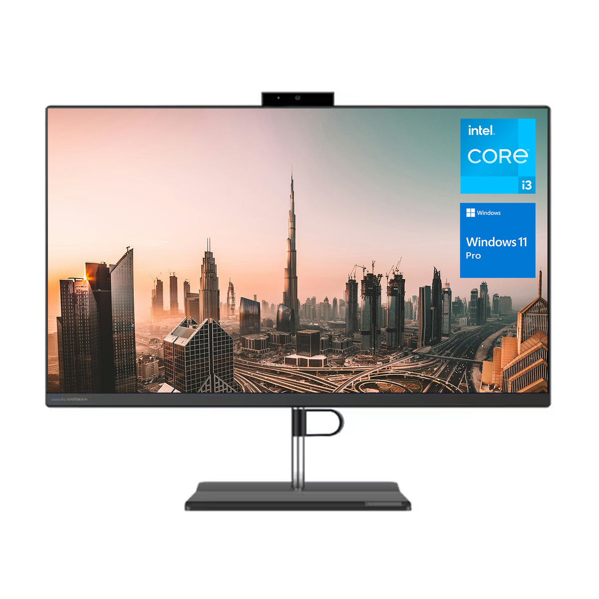 Lenovo V-Series V30a Business All-in-One, 23.8" FHD 1920*1080 Non-touch 60Hz, Intel Core i3-1115G4, Intel UHD Graphics, 4GB DDR4 SODIMM, 256GB PCIe M.2 SSD, Wi-Fi 5, No OS, Black