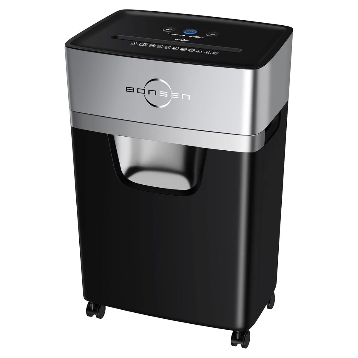 BONSEN 16-Sheet Heavy Duty Paper Shredder for Office, 60-Minute Running Time Cross-Cut CD Shredder with 60dB Low-Noise, 5.3-Gallon Pull Out Bin, Anti-Jam & Quiet Shredder for Home Office (S3102)