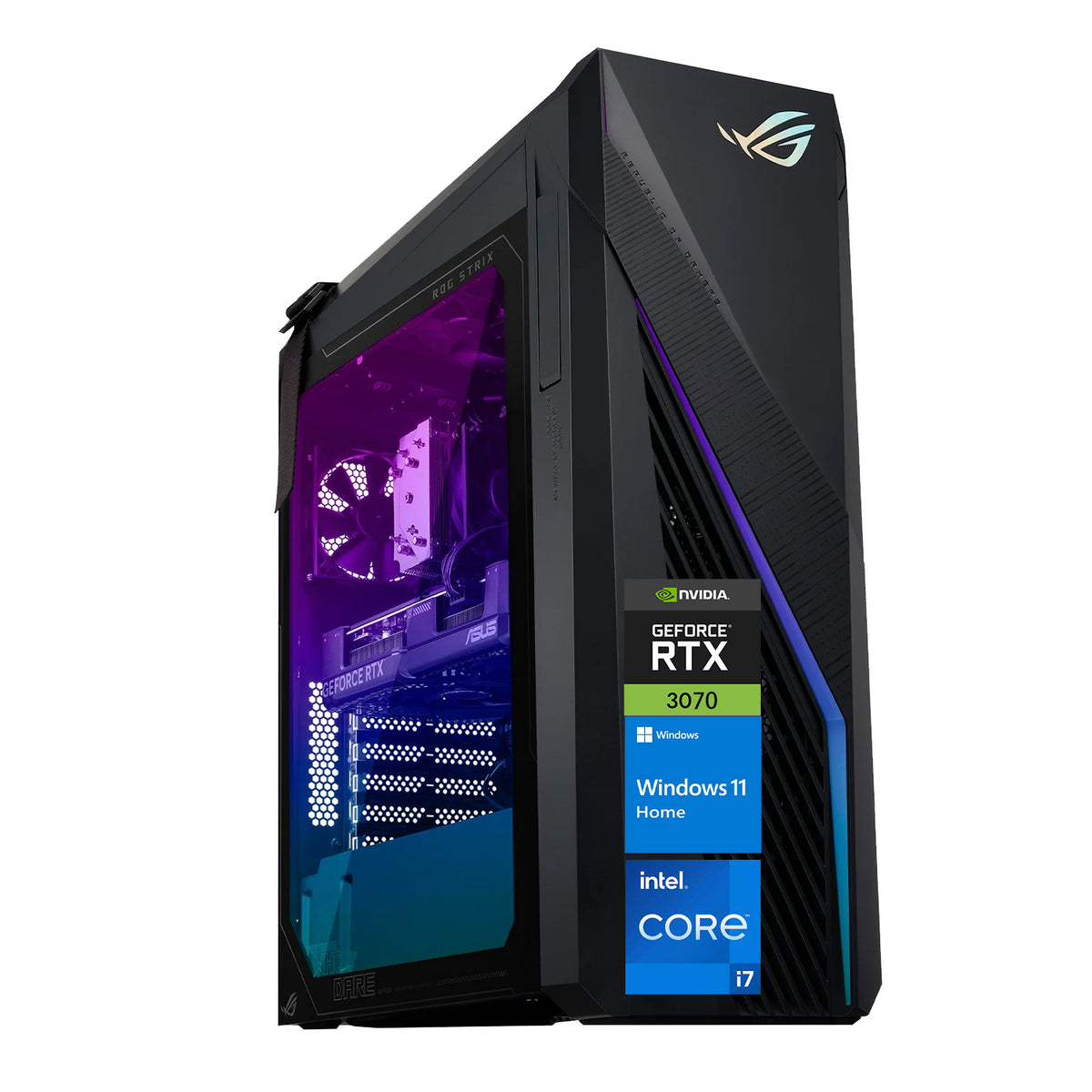 ASUS ROG Strix Tower Desktop Intel Core i7 16GB RAM NVIDIA GeForce RTX 4070 1TB SSD Storage Windows 11 Home - Grey