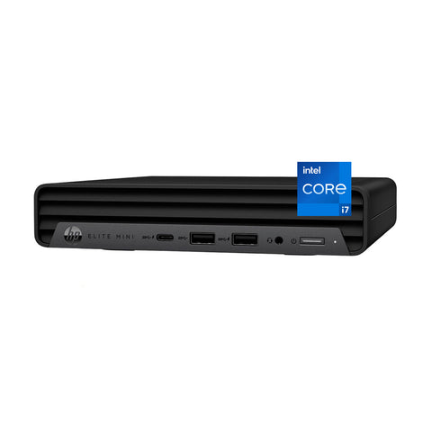 HP Elite Mini 800 MFF Desktop Intel Core i7 16GB RAM Intel UHD Graphics 256GB SSD Storage Windows 11 Enterprise - Black