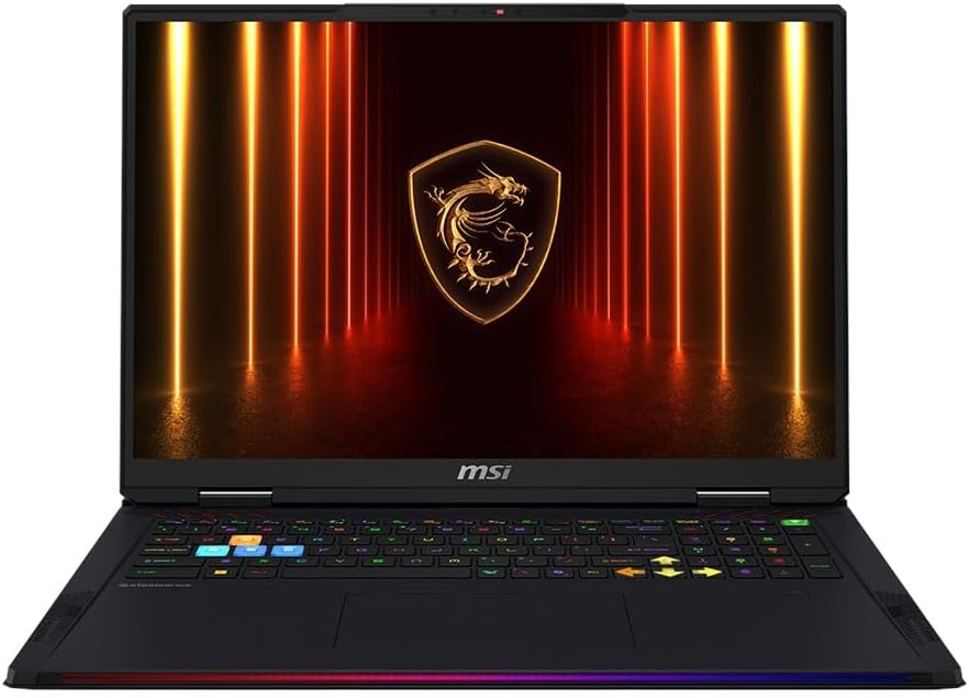 MSI Raider 18 18" Traditional Laptop Intel Core Ultra 9 32GB RAM NVIDIA GeForce RTX 5090 1TB SSD Storage Windows 11 Home 120Hz - Black