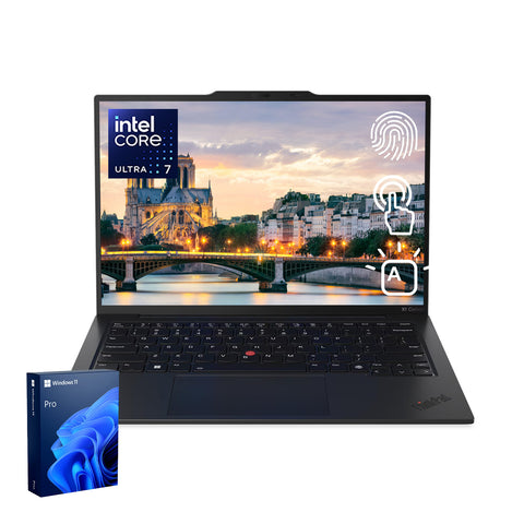 LENOVO ThinkPad X1 Carbon 14 inches Traditional Laptop Intel Core Ultra 7 32GB RAM Intel Graphics 2TB SSD Storage Windows 11 Pro 60Hz - Black