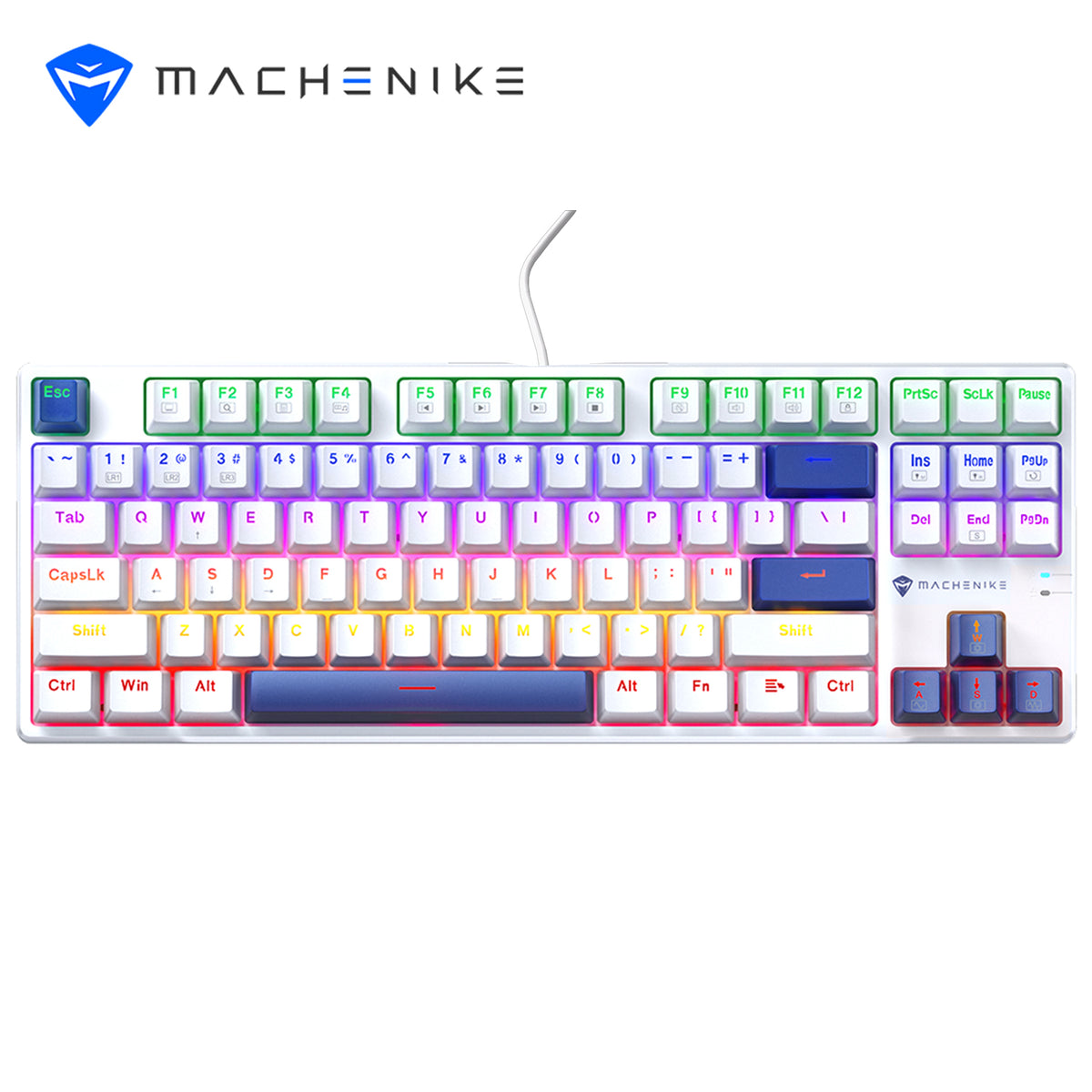 Machenike mechanical keyboard K500B-B87 Wired Blue Switch Mixed Light B