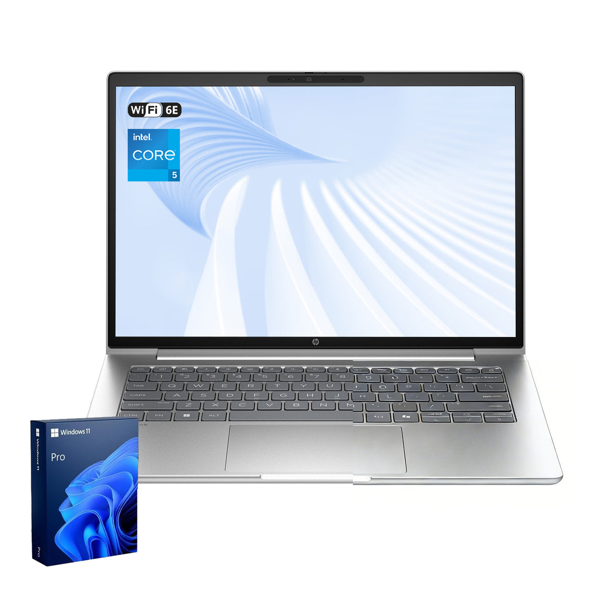 HP ProBook 4 14" Traditional Laptop Intel Core 5 16GB RAM Intel Graphics 512GB SSD Storage Windows 11 Pro 60Hz - Silver