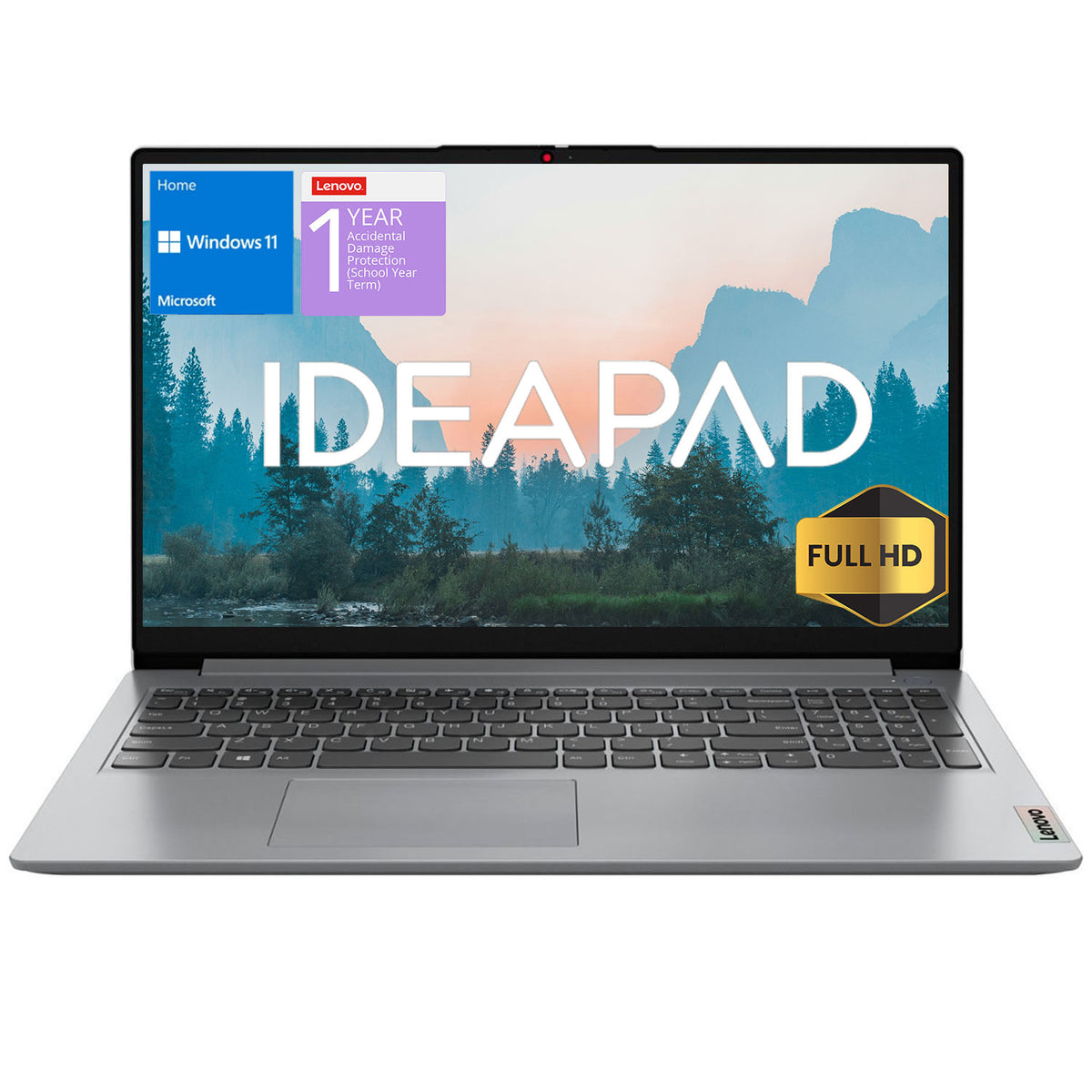 LENOVO IdeaPad 1 15.6 inches Traditional Laptop Intel Pentium Silver N6000 36GB RAM Intel UHD Graphics 128GB eMMC + 2TB SSD Windows 11 Home - Grey