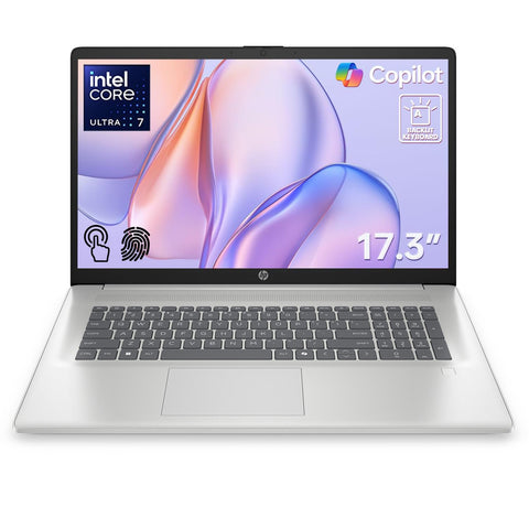 HP Essential 17.3" Traditional Laptop Intel Core Ultra 7 16GB RAM Intel Graphics 1TB SSD Storage Windows 11 Home 60Hz - Silver