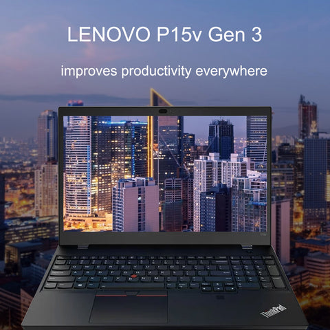 LENOVO ThinkPad P15v Gen 3 Business Traditional Laptop, 15.6" FHD 1920*1080 Non-touch 60Hz, AMD Ryzen 7 6850H, NVIDIA Quadro T600, 16GB DDR5 SODIMM, 512GB PCIe M.2 SSD, Wi-Fi 6, Windows 10 Pro, Black