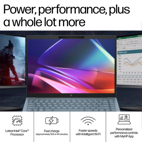 HP Pavilion Plus 14t-ew000 Daily Traditional Laptop, 14" FHD+ 1920*1200 Non-touch 60Hz, Intel Core i5-1335U, Intel Iris Xe Graphics, 16GB Onboard RAM Only, 512GB PCIe M.2 SSD, Wi-Fi 6, Non-RGB Backlit Keyboard, Windows 11 Home, Blue