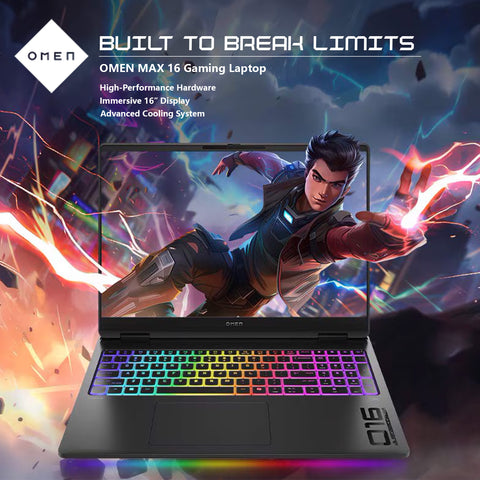 HP Omen MAX 16" Traditional Laptop AMD Ryzen AI 9 16GB RAM NVIDIA GeForce RTX 5070 512GB SSD Storage Windows 11 Home 240Hz - Black