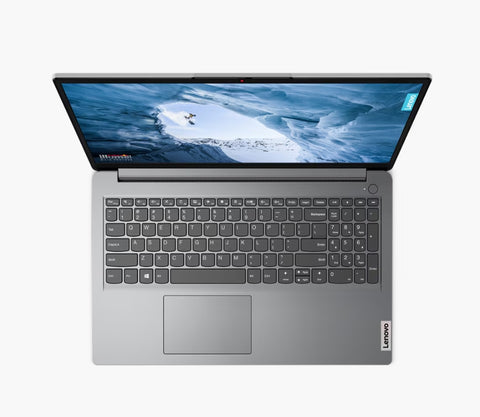 LENOVO IdeaPad 1 15.6" Traditional Laptop Intel Celeron 4GB RAM Intel UHD Graphics 128GB eMMC Storage Windows 11 Home 60Hz - Grey