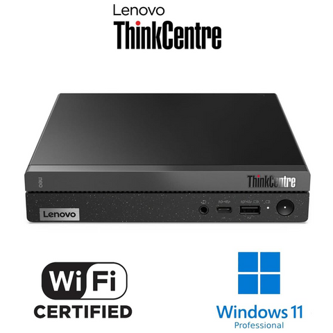 LENOVO ThinkCentre neo 50q MFF Desktop Intel Core i5 16GB RAM Intel UHD Graphics 512GB SSD Storage Windows 11 Pro - Black
