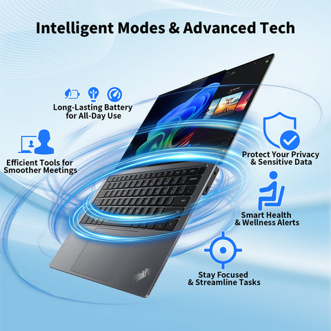 LENOVO ThinkPad X9-14 14 in Business Traditional Laptop Intel Core Ultra 7 258V 32GB RAM Intel Arc 140V 512GB SSD Storage Windows 11 Pro WQXGA Touch 120Hz - Grey