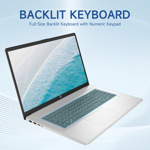 HP Essential 17.3" Traditional Laptop Intel Core 7 8GB RAM Intel Integrated Graphics 512GB SSD Storage Windows 11 Home 60Hz - Silver