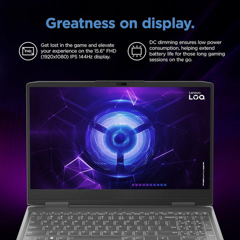 LENOVO LOQ Gaming Traditional Laptop 15.6" FHD 1920x1080 Non-touch 144Hz Intel Core i5-13420H Discrete NVIDIA GeForce RTX 3050 8GB 1TB PCIe M.2 SSD Win 11  Grey