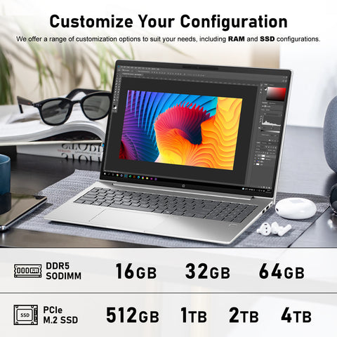 HP ProBook 460 16 in Traditional Laptop Intel Core Ultra 7 32GB RAM Intel Graphics 1TB SSD Storage Windows 11 Pro 60Hz - Silver
