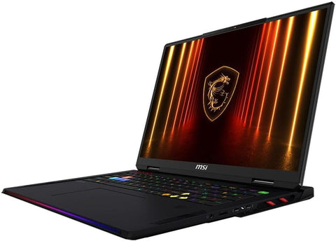 MSI Raider 18 18" Traditional Laptop Intel Core Ultra 9 32GB RAM NVIDIA GeForce RTX 5090 1TB SSD Storage Windows 11 Home 120Hz - Black
