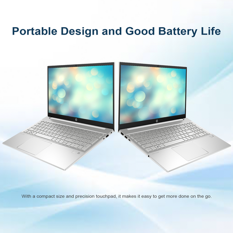 HP Pavilion 15t-eg300 Laptop, 15.6" FHD Non-touch 60Hz, Intel Core i7-1355U, Intel Iris Xe Graphics, 16GB DDR4 RAM, 1TB PCIe M.2 SSD, Wi-Fi 6, Windows 11 Home, White