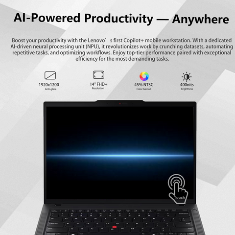 LENOVO ThinkPad P14s 14 inches Traditional Laptop AMD Ryzen AI 7 48GB RAM AMD Radeon Graphics 2TB SSD Storage Windows 11 Pro 60Hz - Black