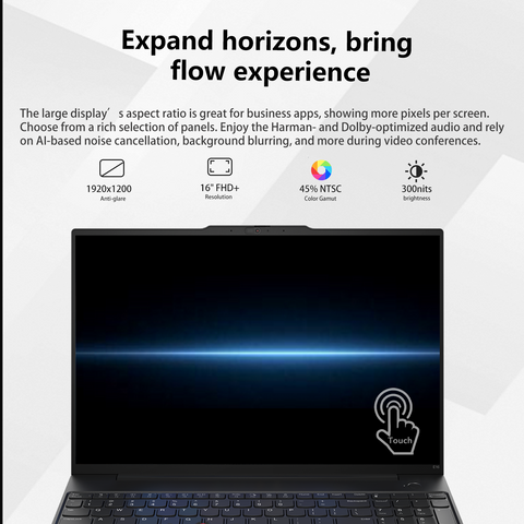 LENOVO ThinkPad E16 16 inches Traditional Laptop AMD Ryzen 7 32GB RAM AMD Radeon Graphics 2TB SSD Storage Windows 11 Pro 60Hz - Black