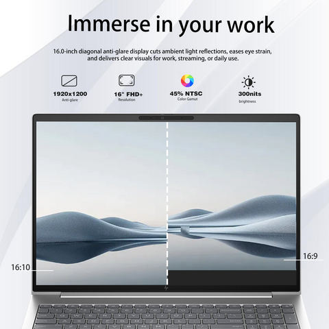 HP EliteBook 660 16" Traditional Laptop Intel Core Ultra 7 16GB RAM Intel Graphics 512GB SSD Storage Windows 11 Pro 60Hz - Silver