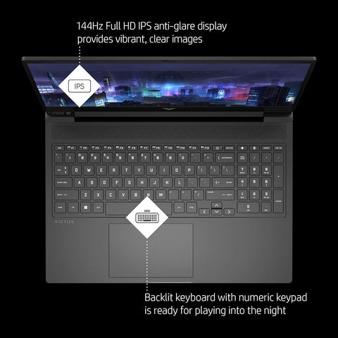 HP Victus Gaming Traditional Laptop, 16.1" FHD 1920*1080 Non-touch 144Hz, AMD Ryzen 7 8845HS, NVIDIA GeForce RTX 4070, 16GB DDR5 SODIMM, 1TB PCIe M.2 SSD, Wi-Fi 6, RGB Backlit Keyboard, Windows 11 Home, Silver